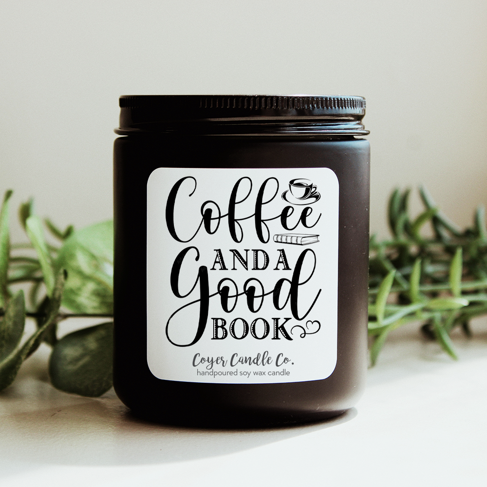 9 oz Jar Candle - Coffee and a Good Book Candle